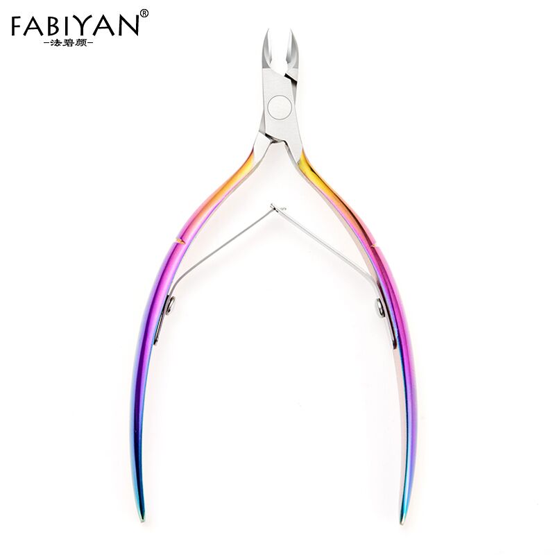 Nail Art Rainbow - สแตนเลสสตีล Cuticle Nipper Clipper Dead Skin