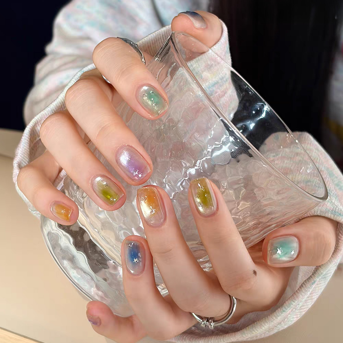 Nail Art Rainbow - SHAKA 1 ชิ้น 2026 พาเลทใหม่ ซีรีส์เรนโบว์แคนดี้