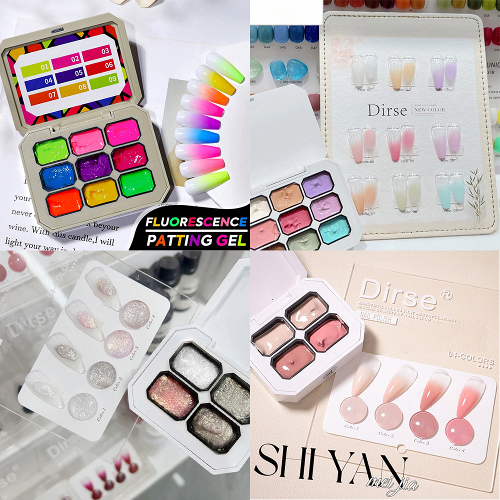 Nail Art One Piece - เจลทาเล็บเนื้อนู้ดติดทนนาน 4/6/12 ช่อง กลิตเตอร์ละเอียด ซีรีส์ไมโคร ฟाइนด์