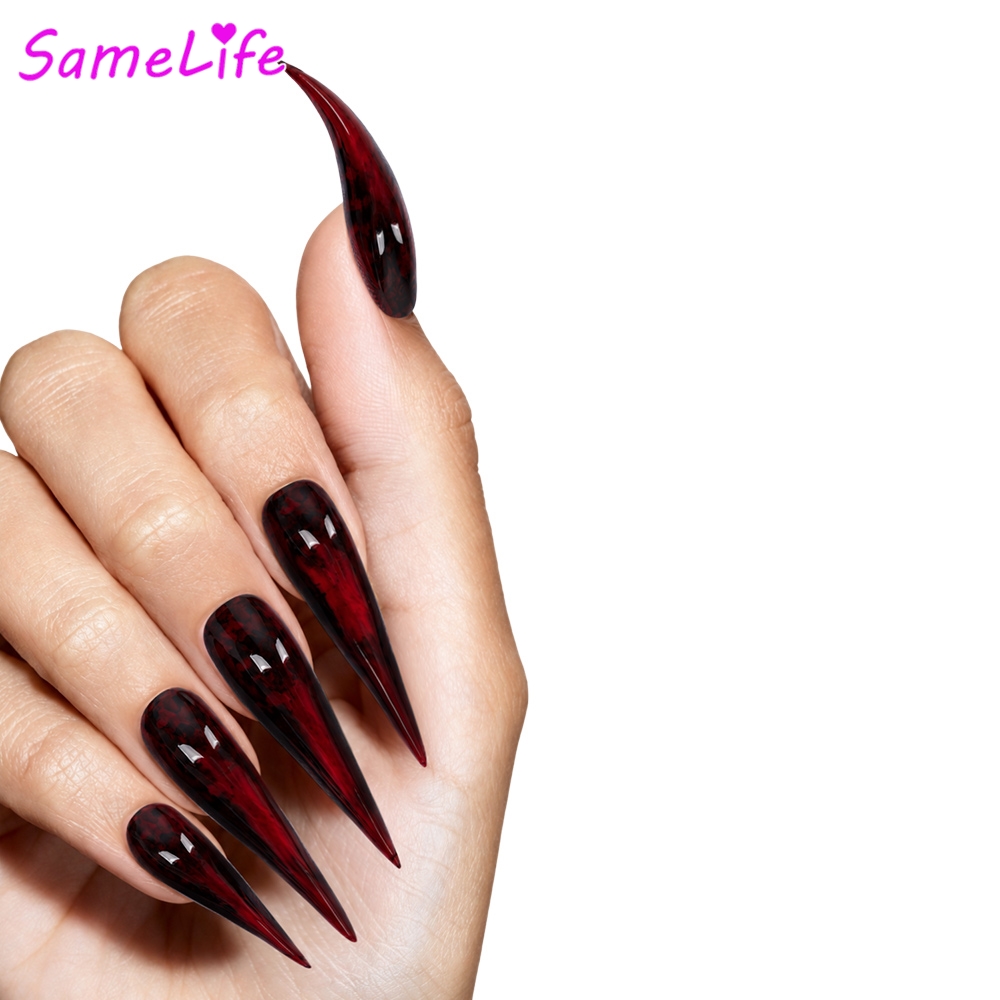 Nail Art Fake Nails - ขายส่งเล็บปลอมคอสเพลย์นิกกี้ แรงบันดาลใจจากภาพยนตร์ 2026 อุปกรณ์ตกแต่งเล็บสำหรับผู้หญิง ของขวัญสำหรับงานปาร์ตี้ฮาโลวีน