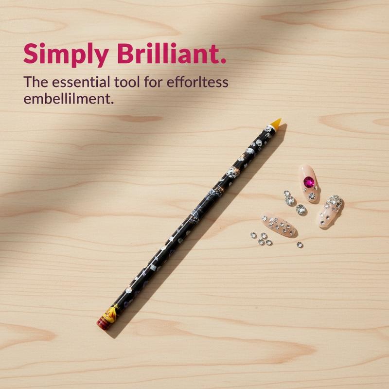 Nail Art Dotting Tool - ดินสอแต่งเล็บแบบไร้สัมผัสสำหรับหยิบเพชรตกแต่งเล็บ เครื่องมือสำหรับร้านทำเล็บและงาน DIY ที่บ้าน