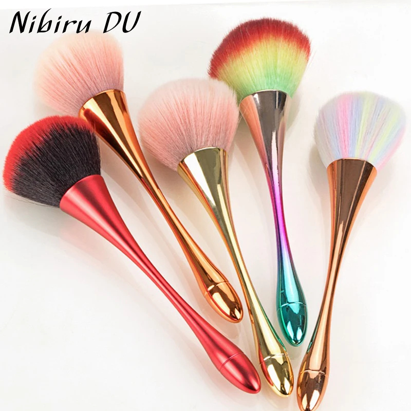 Nail Art Gold - แปรงทาเล็บมืออาชีพ Rose Gold Powder ฝุ่น Super