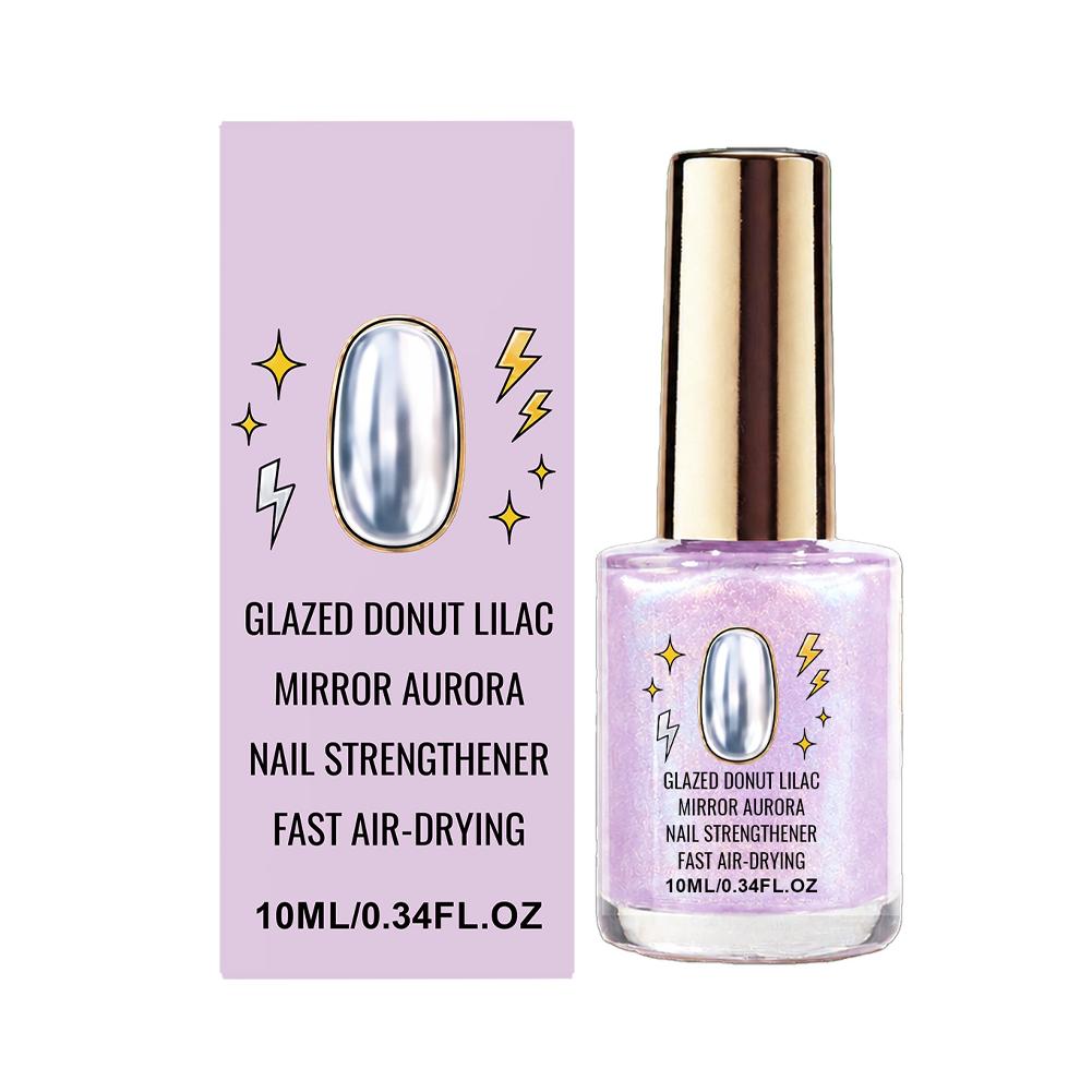 Nail Art Lilac - ยาทาเล็บสีม่วงอ่อนแบบเคลือบเงา ยาทาเล็บเสริมความแข็งแรงแบบออโรร่า แห้งเร็ว ติดทนนาน เงางาม สำหรับตกแต่งเล็บ