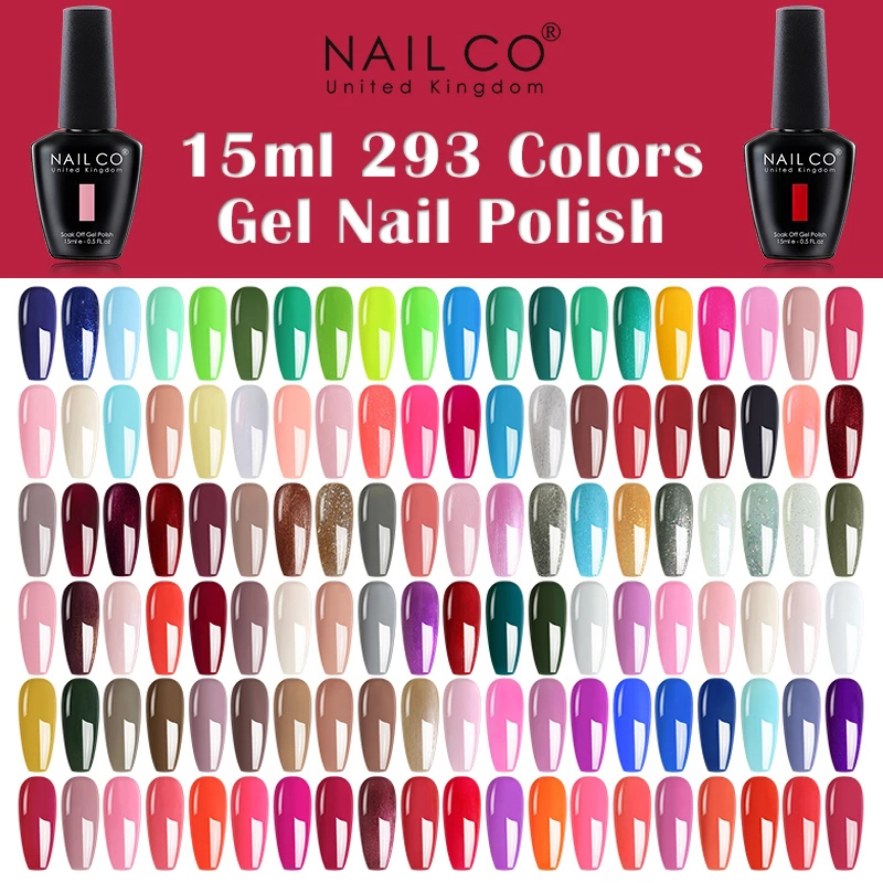 Nail Art One Piece - NAILCO 15ml สีดําสีขาวสีแดงสีชมพู ColorGel เล็บ 333