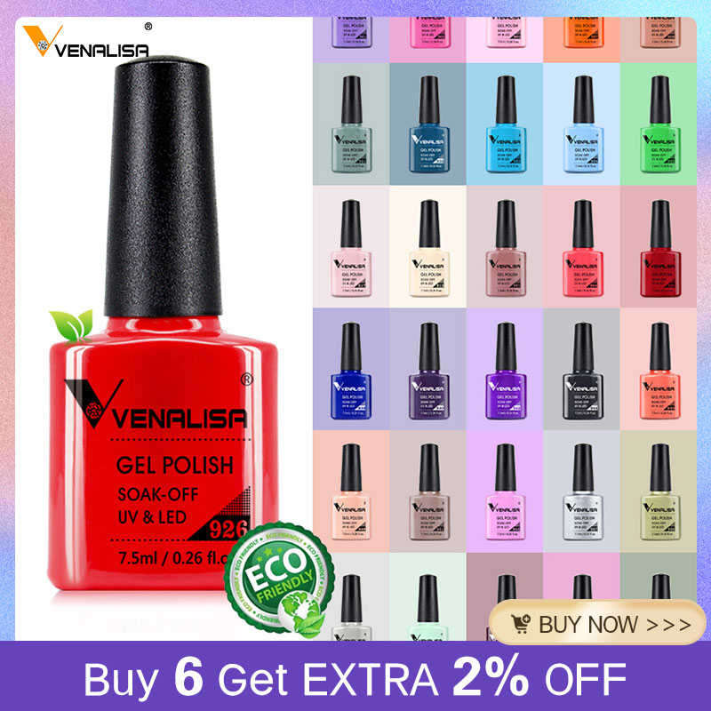 Nail Art One Piece - Venalisa 7.5ml เล็บเจล 60 สี Glitter