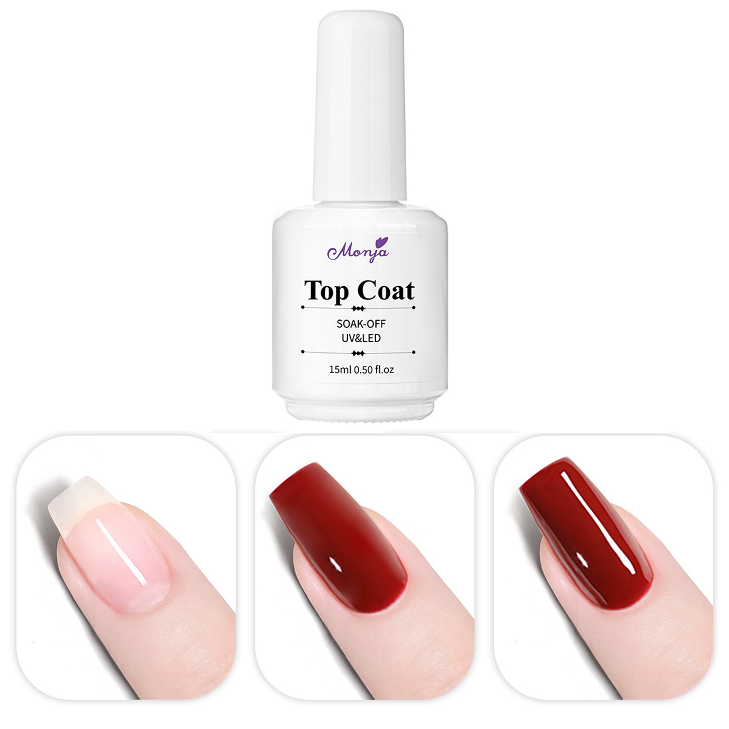 15ml Top Coat ไม่มีเช็ดสําหรับ - Nail Art One Piece บทวิจารณ์และราคา