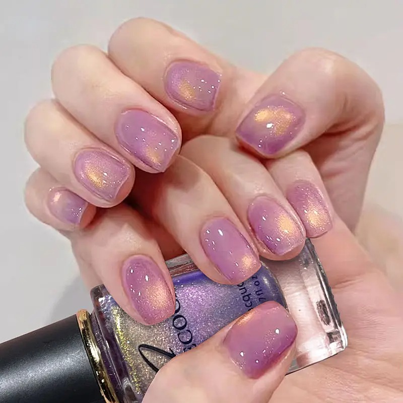 เลเซอร์แวววาวยาทาเล็บสีรุ้ง8มล - Nail Art Rainbow บทวิจารณ์และราคา