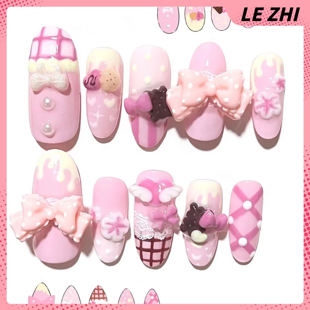 เล็บปลอม 3 มิติ ลายการ์ตูนน่าร - Nail Art Strawberry บทวิจารณ์และราคา