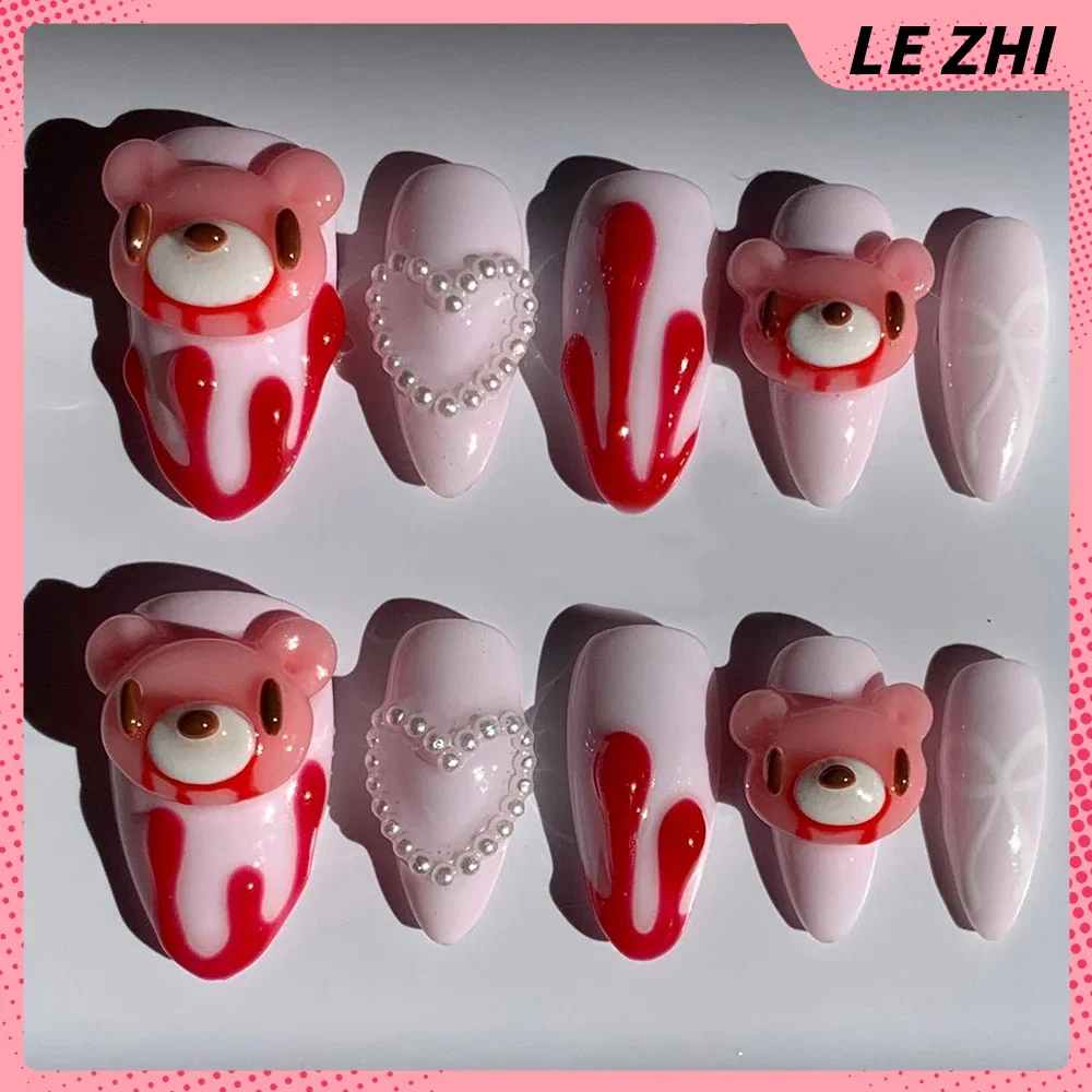 เล็บปลอม 3 มิติ ลายการ์ตูนน่าร - Nail Art Strawberry บทวิจารณ์และราคา