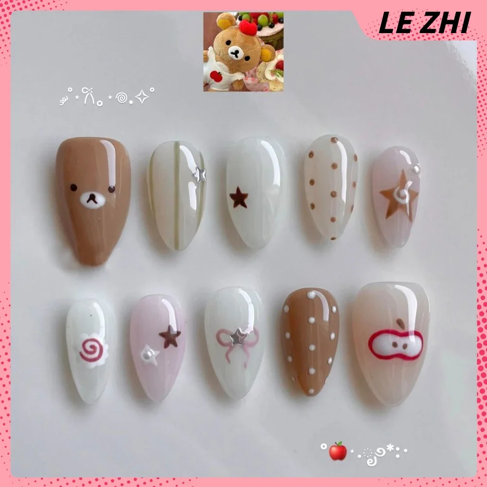 เล็บปลอม 3 มิติ ลายการ์ตูนน่าร - Nail Art Strawberry บทวิจารณ์และราคา
