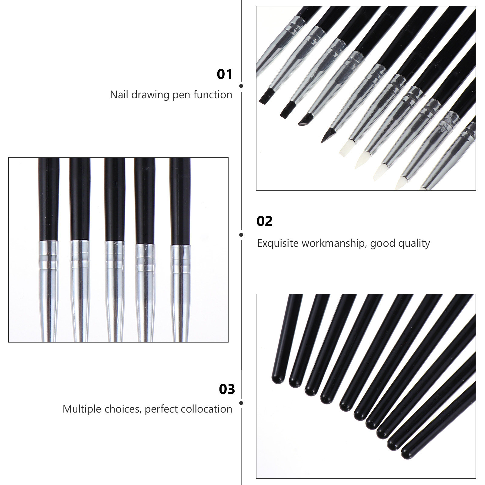 ปากกาซิลิโคนสำหรับตกแต่งเล็บ 1 - Nail Art Dotting Tool บทวิจารณ์และราคา