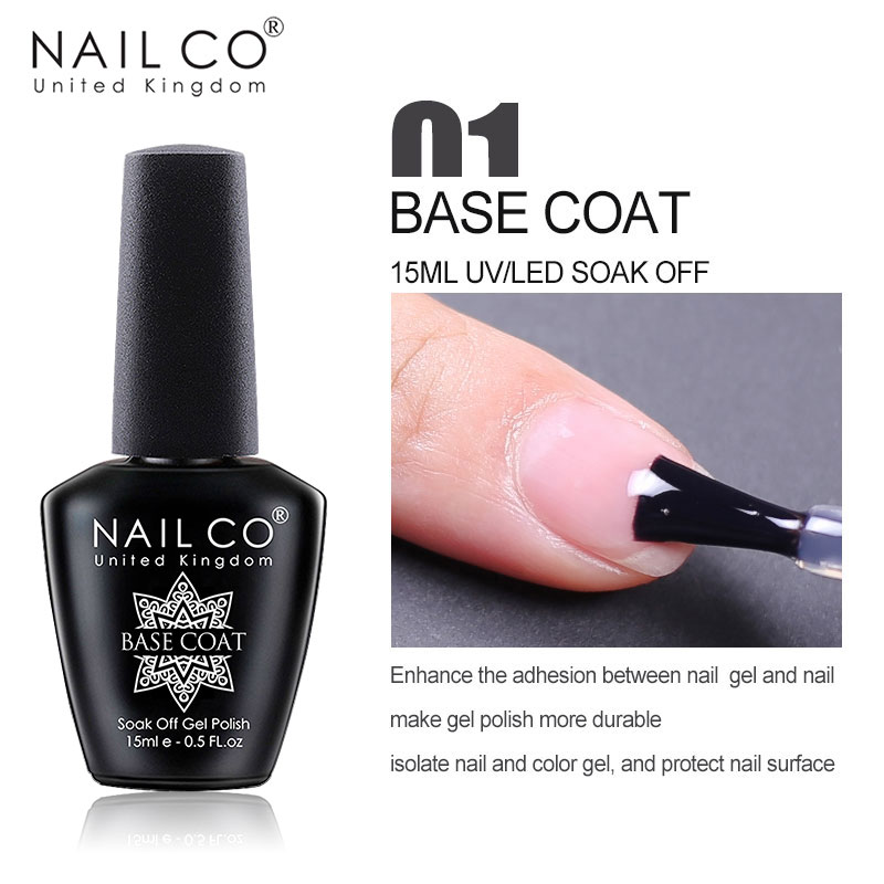 NAILCO 15 มล. ท็อปโค้ทและเบสโค - Nail Art One Piece บทวิจารณ์และราคา