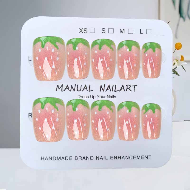 เล็บปลอมลายผลไม้สตรอว์เบอร์รี่ - Nail Art Strawberry บทวิจารณ์และราคา