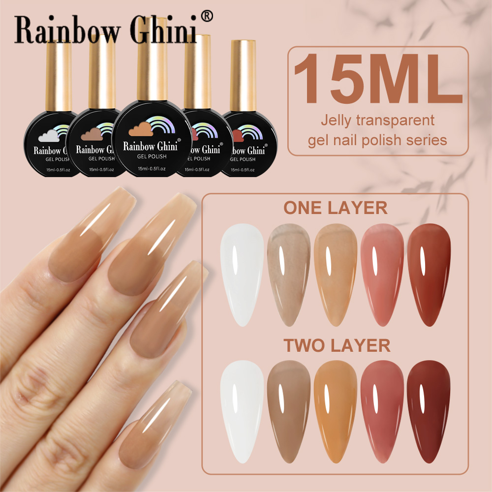 เรนโบว์ กินี่ เจลทาเล็บสีชมพูน - Nail Art Rainbow บทวิจารณ์และราคา