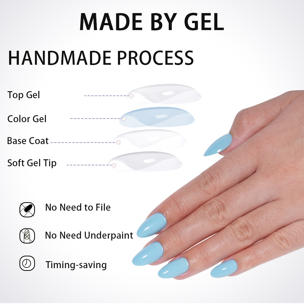 VITAGWX 32 ชิ้น เล็บปลอมแบบกดต - Nail Art Emerald บทวิจารณ์และราคา