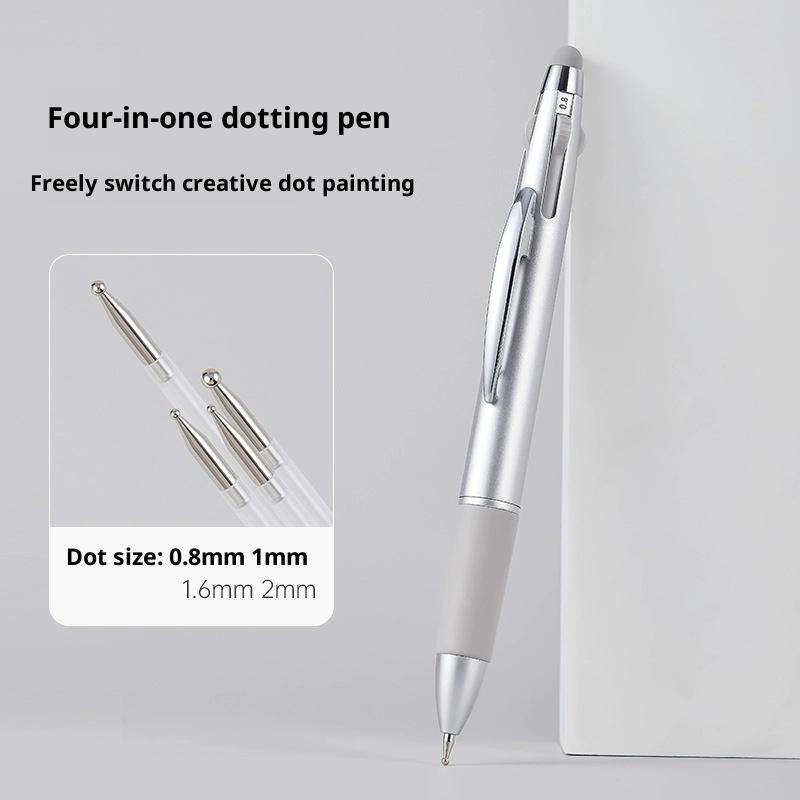 ปากกาแต่งเล็บ 4in1 ขนาด 0.8/1. - Nail Art Dotting Tool บทวิจารณ์และราคา