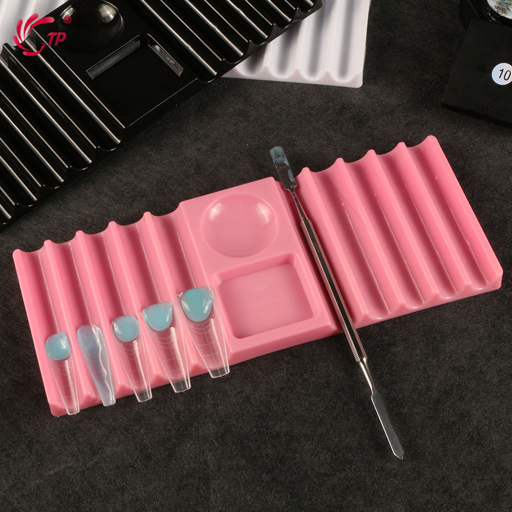 ที่วางปากกาพลาสติกแบบสองช่องสำ - Nail Art Sch บทวิจารณ์และราคา