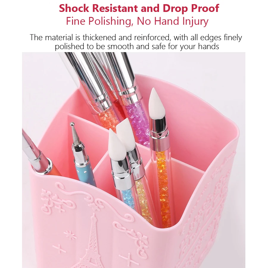 กล่องใส่แปรงแต่งเล็บ 4 ช่อง, ก - Nail Art Sch บทวิจารณ์และราคา