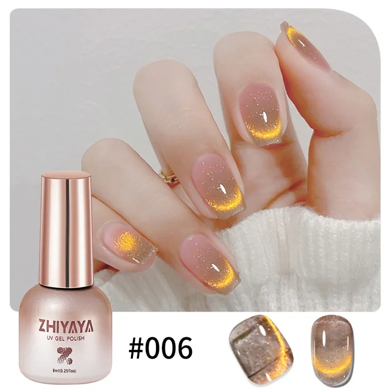 8ml สะท้อนแสงแม่เหล็กเจลเล็บ R - Nail Art Rainbow บทวิจารณ์และราคา