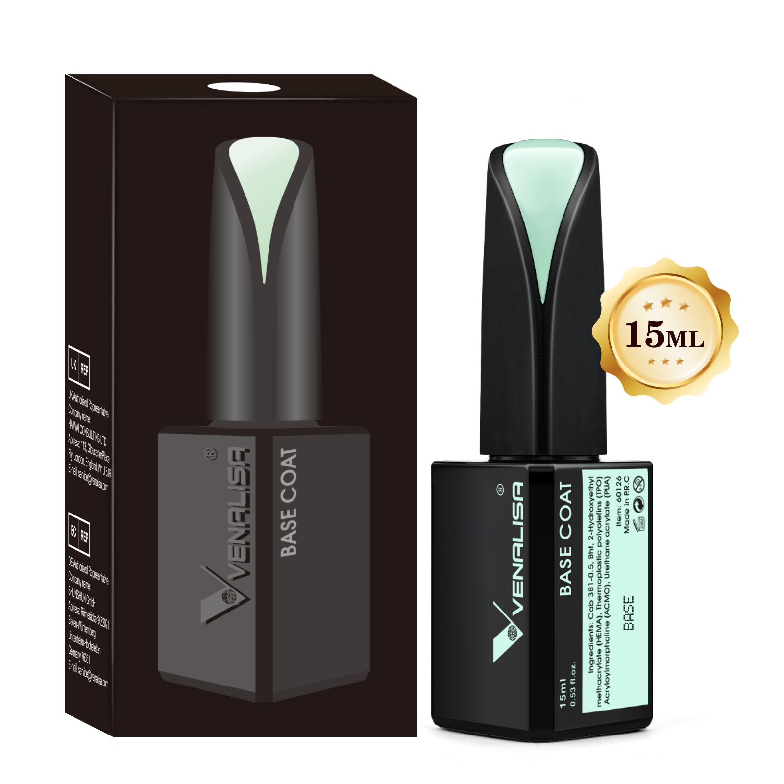 VENALISA ยาว Diamond Top Coat  - Nail Art One Piece บทวิจารณ์และราคา