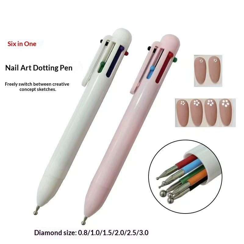 ปากกาคริสตัล 6 in 1 สำหรับตกแต - Nail Art Dotting Tool บทวิจารณ์และราคา