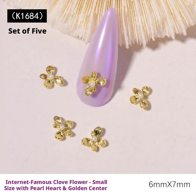 10 ชิ้น Y2K ดอกไลแลค 3D ของตกแ - Nail Art Lilac บทวิจารณ์และราคา