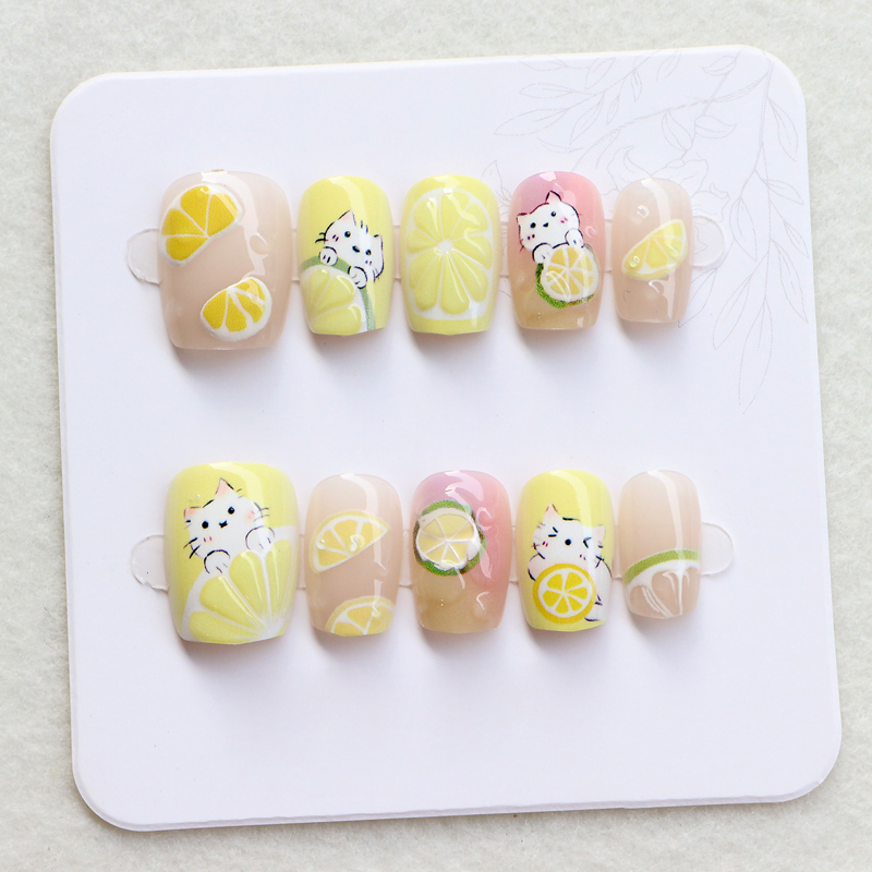 เล็บปลอมแฟชั่นผู้หญิงลายสตรอว์ - Nail Art Strawberry บทวิจารณ์และราคา