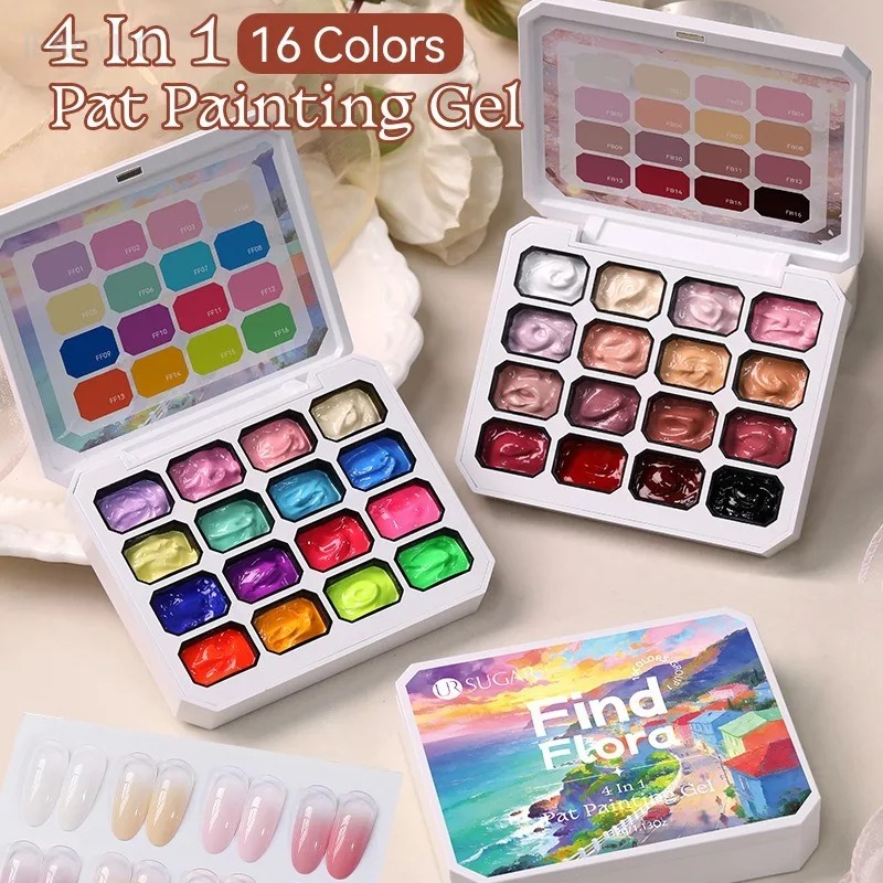 เจลเพ้นท์เล็บ 4 in 1 16 สี สำห - Nail Art One Piece บทวิจารณ์และราคา