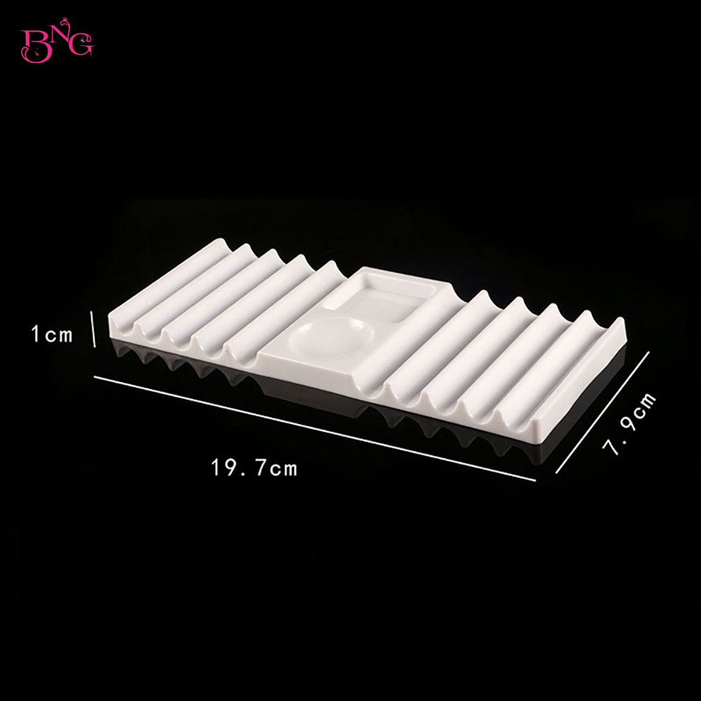 ที่วางปากกาพลาสติกแบบสองช่อง B - Nail Art Sch บทวิจารณ์และราคา