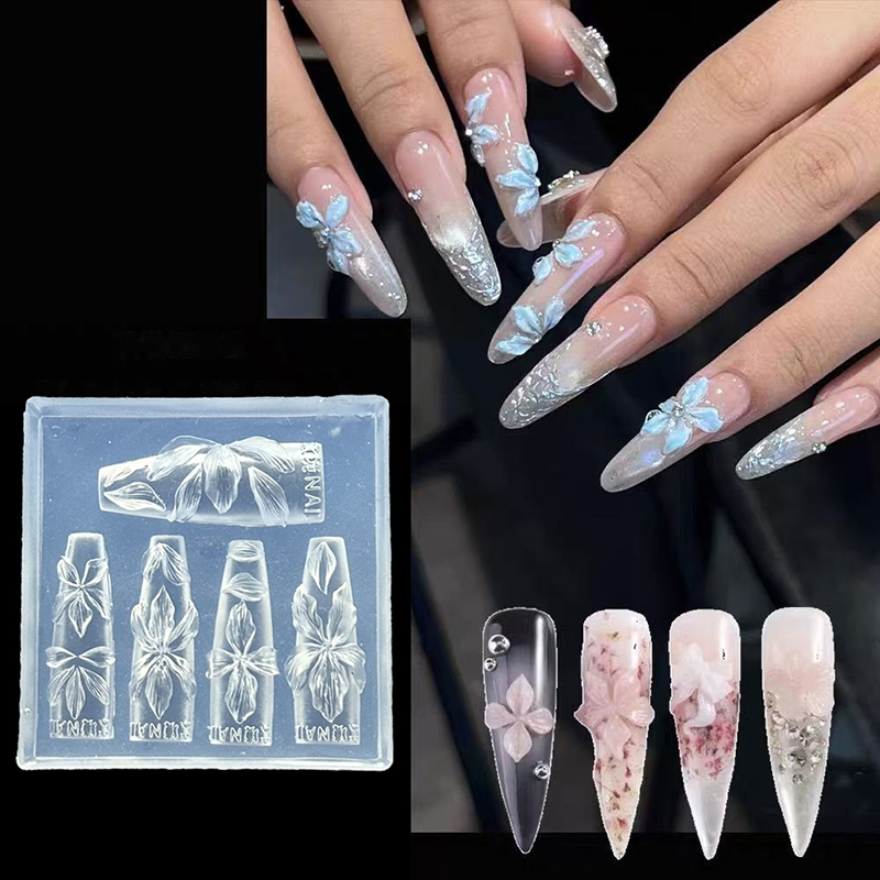 Z. แม่พิมพ์เล็บลายดอกไม้ 3 มิต - Nail Art Zone บทวิจารณ์และราคา