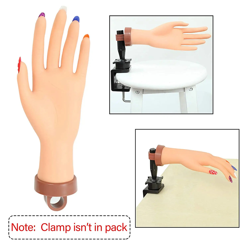 มือฝึกทำเล็บซิลิโคนแบบยืดหยุ่น - Nail Art Fake Nails บทวิจารณ์และราคา