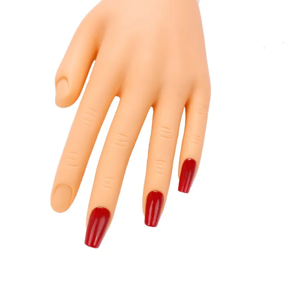 มือฝึกทำเล็บซิลิโคนแบบยืดหยุ่น - Nail Art Fake Nails บทวิจารณ์และราคา