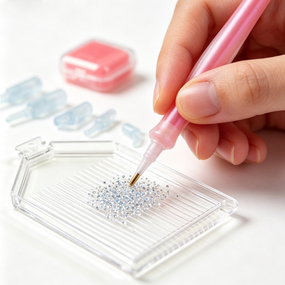 ชุดอุปกรณ์เพ้นท์เพชร ถาดใส่ปาก - Nail Art Dotting Tool บทวิจารณ์และราคา