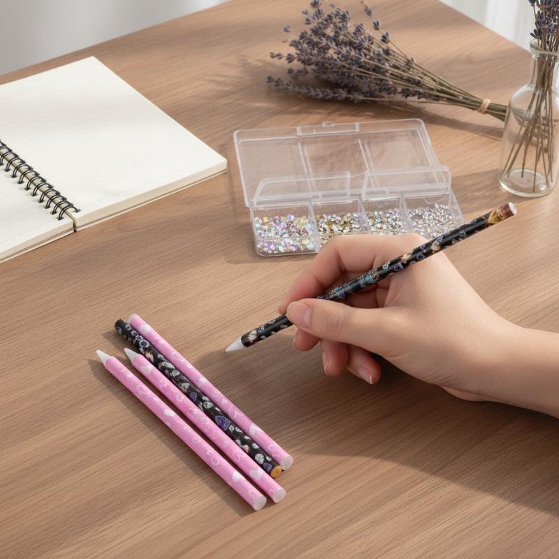ดินสอแต่งเล็บแบบไร้สัมผัสสำหรั - Nail Art Dotting Tool บทวิจารณ์และราคา