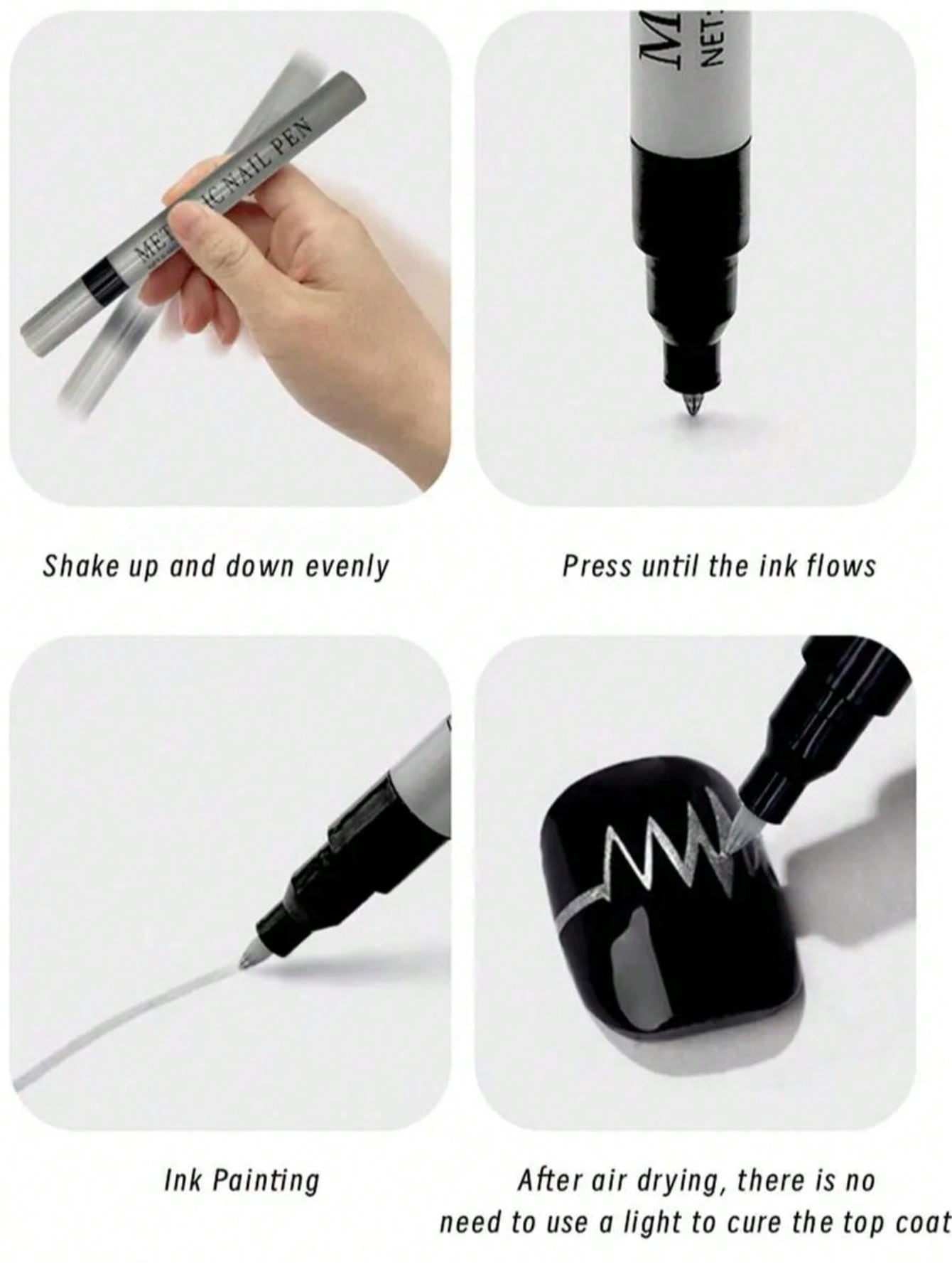 ปากกาเพ้นท์เล็บ 0.8 มม. 1 ชิ้น - Nail Art Dotting Tool บทวิจารณ์และราคา