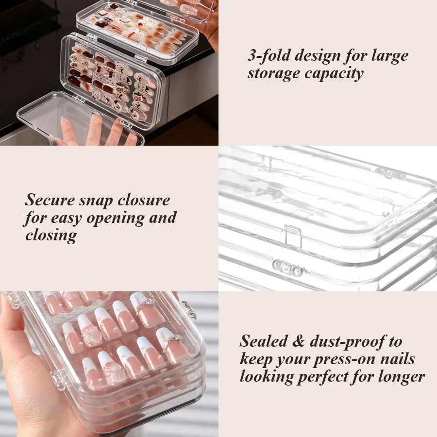 กล่องเก็บเล็บปลอมแบบพับได้ ป้อ - Nail Art Sch บทวิจารณ์และราคา