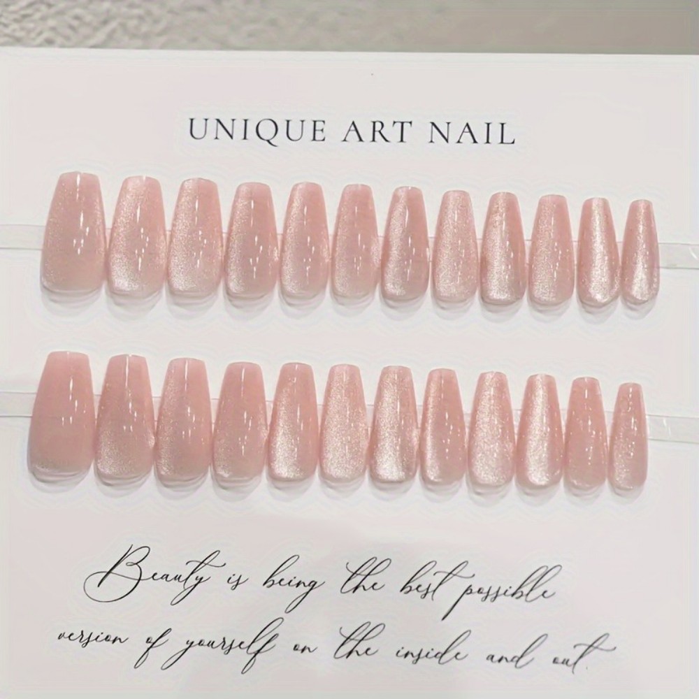 เล็บปลอมแบบยาวทรงบัลเลต์ 24 ชิ - Nail Art Fake Nails บทวิจารณ์และราคา
