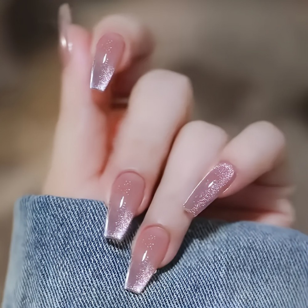 เล็บปลอมแบบยาวทรงบัลเลต์ 24 ชิ - Nail Art Fake Nails บทวิจารณ์และราคา
