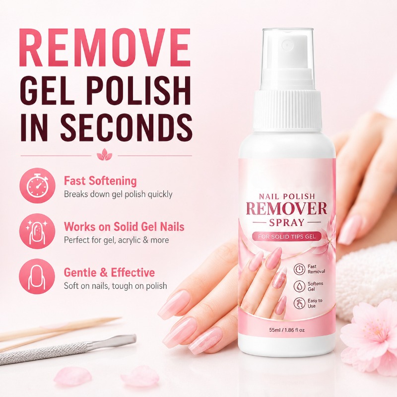 สเปรย์ล้างเล็บเจลแบบแข็ง น้ำยา - Nail Art Fake Nails บทวิจารณ์และราคา