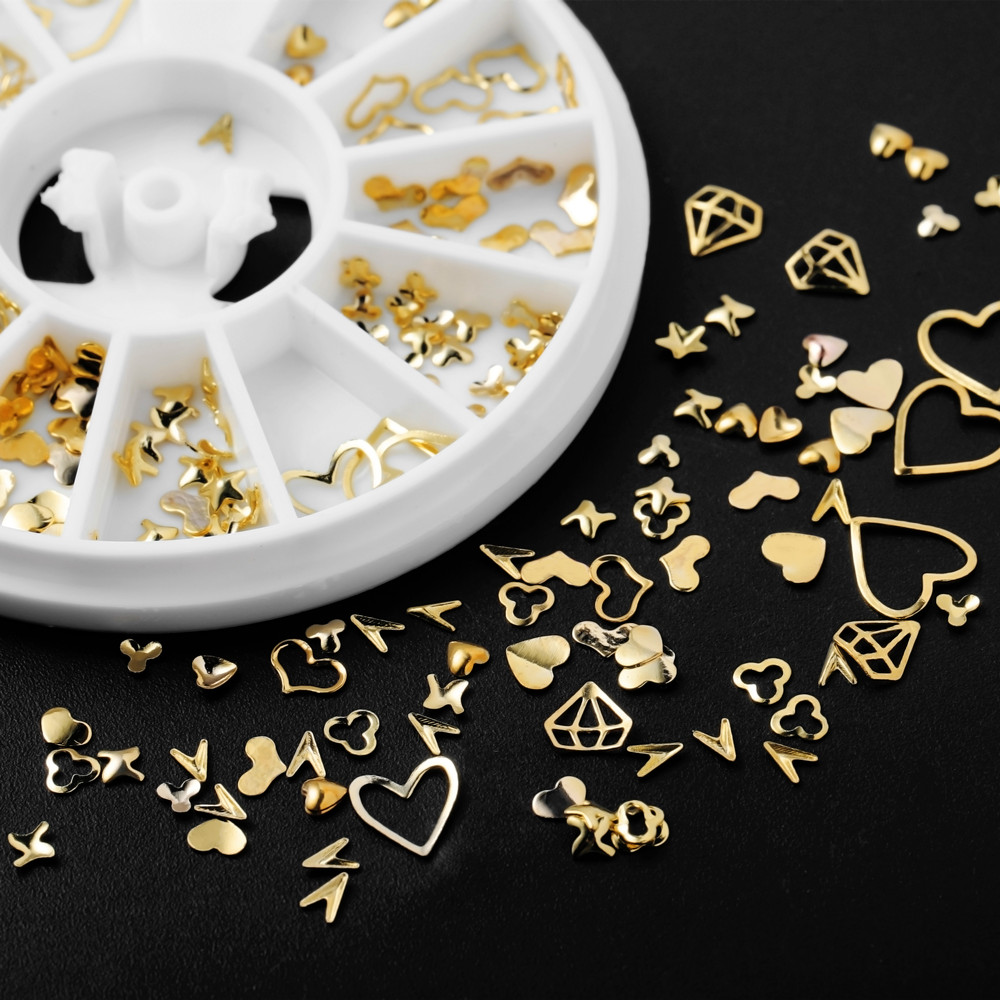 1 กล่องทองเล็บ Art Glitter โลห - Nail Art Gold บทวิจารณ์และราคา