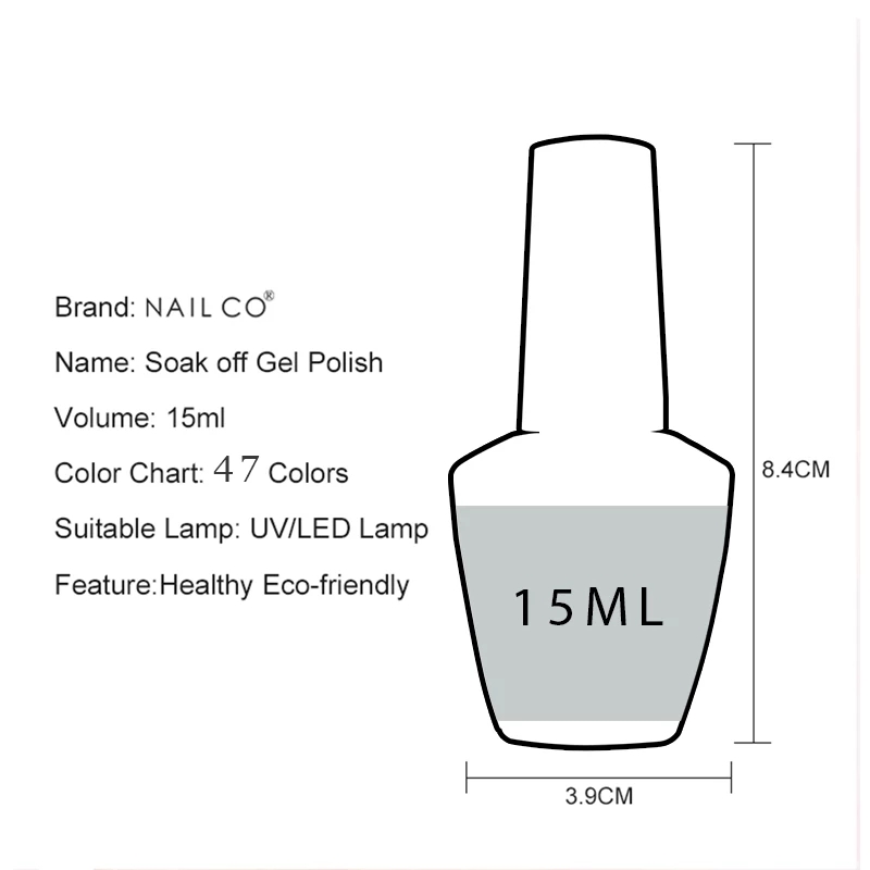 NAILCO 15ml สีดําสีขาวสีแดงสีช - Nail Art One Piece บทวิจารณ์และราคา