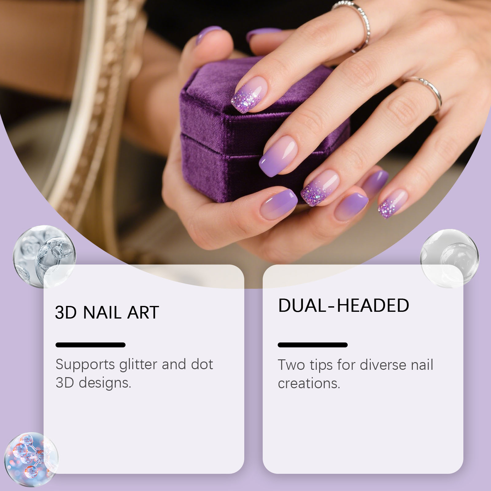 ปากกาซิลิโคนสำหรับตกแต่งเล็บแบ - Nail Art Dotting Tool บทวิจารณ์และราคา