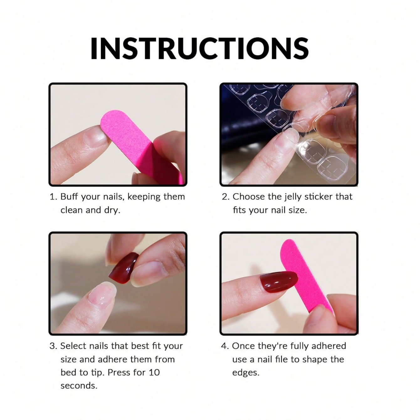 10 ชิ้น ชุดเล็บปลอมทรงสี่เหลี่ - Nail Art Emerald บทวิจารณ์และราคา