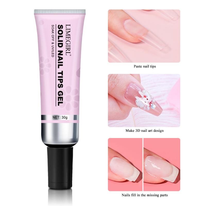 เจลติดเล็บปลอมแบบใส 30 กรัม กา - Nail Art Fake Nails บทวิจารณ์และราคา