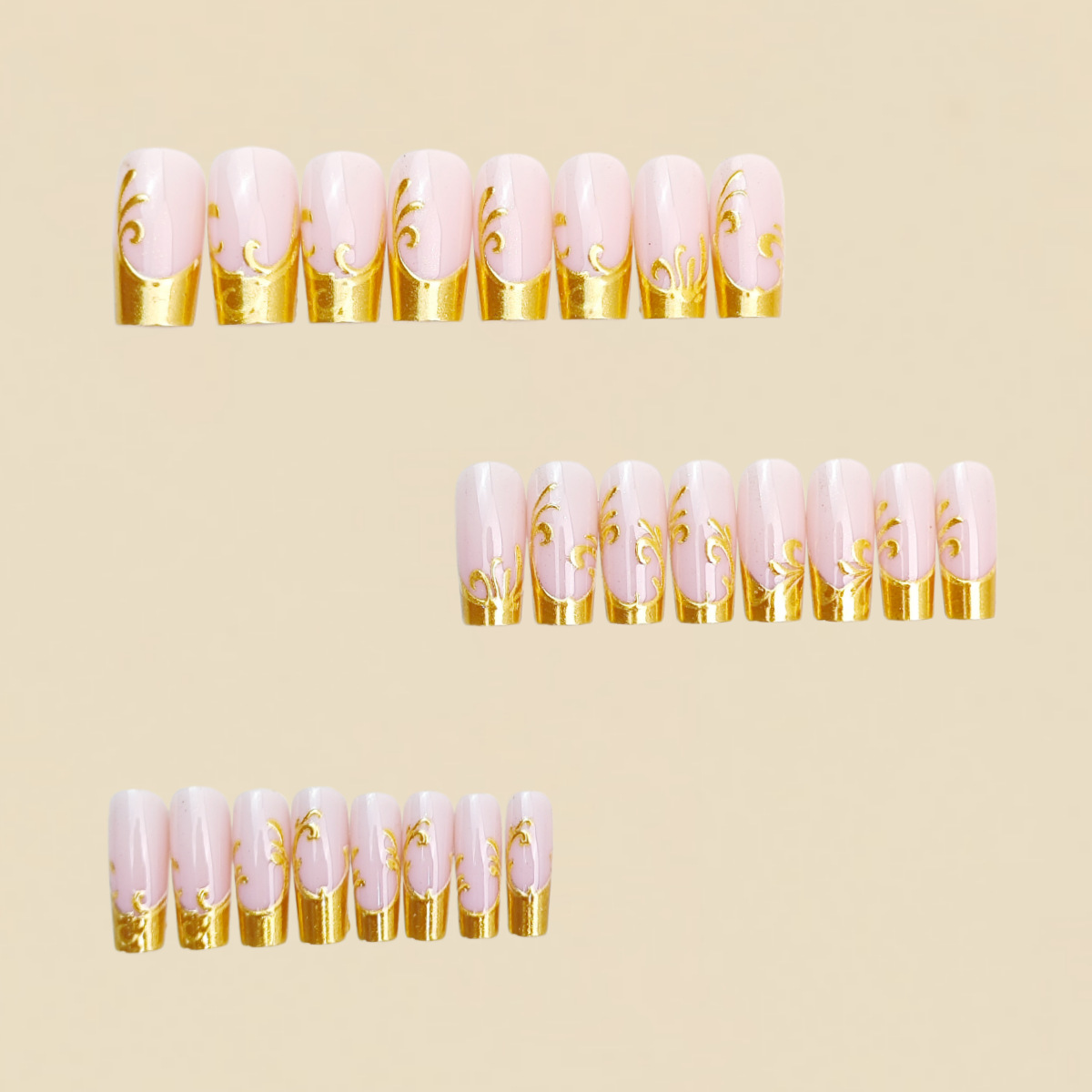 เล็บปลอมสำหรับผู้หญิง ทรงสี่เห - Nail Art Fake Nails บทวิจารณ์และราคา